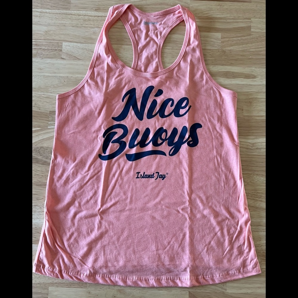 ☀️ Island Jay ☀️ Nice Buoys ☀️ Racerback Tank